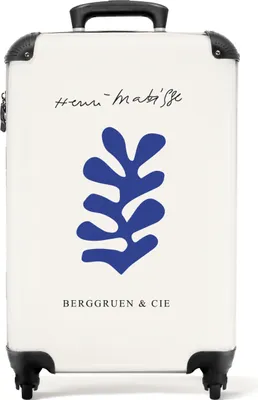 Produktbild von NoBoringSuitcases.com - Koffer blau - Passt in 55x40x20 cm und 55x35x25 cm - Handgepäcktrolley - Rollkoffer Erwachsene - Reisetrolley klein - Urlaubsutensilien - Reisekoffer auf Rollen - Rollkoffer leichtHandgepäck Koffer 55x35x20 cm, 36L,