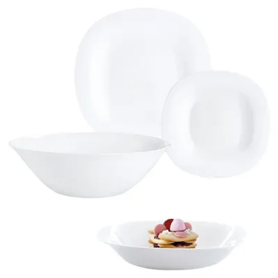 Produktbild von Geschirr Luminarc Carine Blanco Weiß Glas 19 Stücke