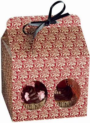 Produktbild von Kaiser 5 Geschenkboxen für 4 Muffins 'Flora' 2300663616
