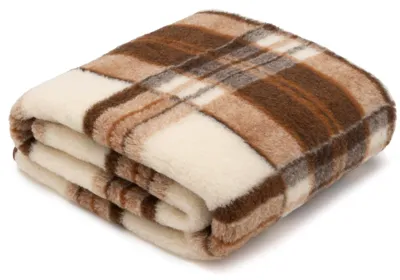 Produktbild von Merino Wolldecke 100% Schurwolle – Kuscheldecke aus Merino Schafwolle – Flauschige Decke, Atmungsaktiv, Wärmeregulierend, Hautfreundlich, Premium Qual
