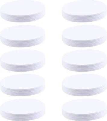Zdjęcie produktu dla Tagi NFC, PVC, 25 mm, okrągłe, białe, puste chipy kartowe, kompatybilne z Amiibo.