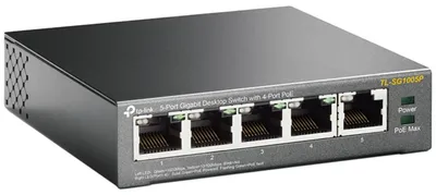 Immagine prodotto di TP-LINK TL-SG1005P - Switch - non gestito - 4 x 10/100/1000 (PoE)