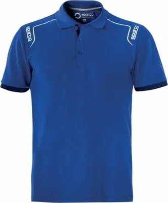 Zdjęcie produktu dla Super Oferta: Koszulka Polo Sparco Portland Niebieska Rozmiar L 100% Bawełna
