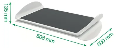Produktbild von Leitz Ergo, Grau, 508 mm, 300 mm, 135 mm, 2,62 kg, 1 Stück(e)