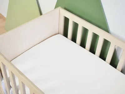 Produktbild von Baby Baumwolle Bed Sheet 60 x 120 cm for a Cot - White - 60x120 cm