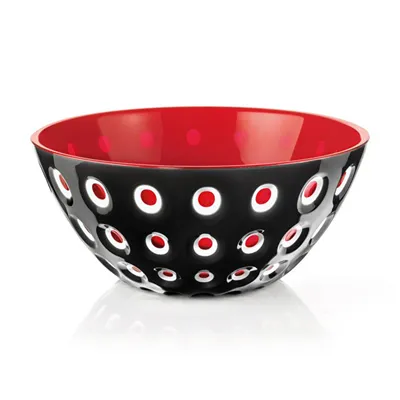 Image de Guzzini Coupe LE MURRINE noir-rouge-blanc, D ca. 25 cm