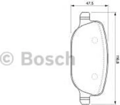 Produktbild von Bosch Bremsbelagsatz, Scheibenbremse 0 986 424 775