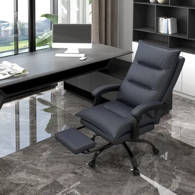 Zdjęcie produktu dla Fotel biurowy Vinsetto z funkcją masażu, ergonomiczny fotel biurowy z podgrzewaniem odcinka lędźwiowego, funkcją odchylania, podnóżkiem, regulacją wysokości, obrotem o 360°, fotel dyrektorski, mikrofibra, ciemnoszary