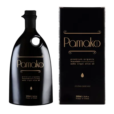 Produktbild von Pamako Olivenöl Extra Vergine 500ml Kreta Tsounati Ökologisch 2000mg/kg Polyphenole Ultra Kaltgepresst