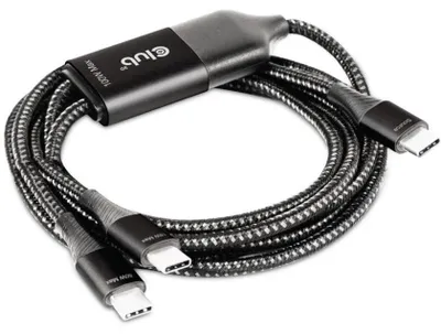 Image de Club3d CLUB3D USB Type-C, câble de charge en Y vers 2x USB Type-C max. 100W, 1.83m/6ft M/M