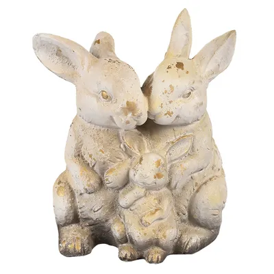 Productafbeelding van Clayre & Eef Decoratieve figuur, konijn, 33 cm, bruin/beige, magnesiumoxide (MGO)