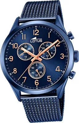 Produktbild von Lotus Edelstahl Herren Uhr Armbanduhr blau Sport Minimalist D2UL18638/1
