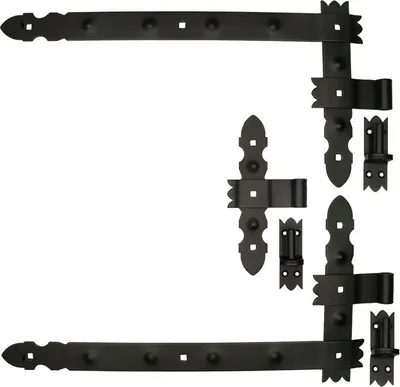 Produktbild von Türbeschlagset 800X50mm FEINZ Winkelzubehör Robust Und Langlebig 6-Teilig