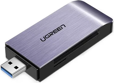 Ugreen SD / Micro SD / CF / MS Kartenleser für USB 3.0 grau (50541)