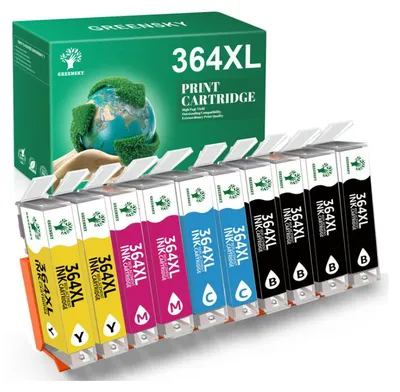 Produktbild von 10er 364XL 364 XL Drucker kompatibel für HP Photosmart 5510 5520 6510 6520 7510 7520 B8550 B8553 Deskjet 3070A 3520 OfficeJet 4620 4622