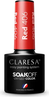 Produktbild von CLARESA Hybrid-Nagellack Rot Nr. 406 5 g