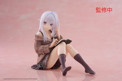 Immagine prodotto di Wandering Witch: Il viaggio di Elaina, statua in PVC da desktop, adorabile figura casual con abiti di Elaina, versione, 13 cm
