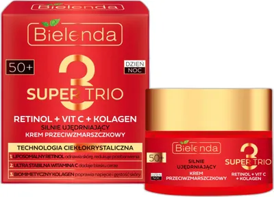 Produktbild von Bielenda Super Trio Silnie ujędrniający krem przeciwzmarszczkowy 50+, 50 ml