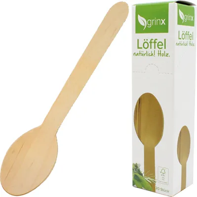 Produktbild von Party Besteck Löffel 20er aus Holz 16cm
