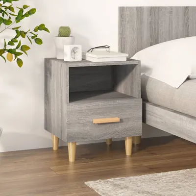 Immagine prodotto di The Living Store Comodino Grigio Sonoma 40x35x47 cm