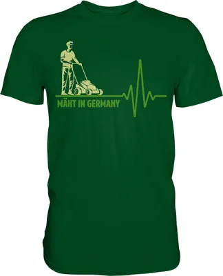 Produktbild von Rasenmäher T-Shirt Garten Humor Gärtner Gartenarbeit Geschenk – Bottle Green / M