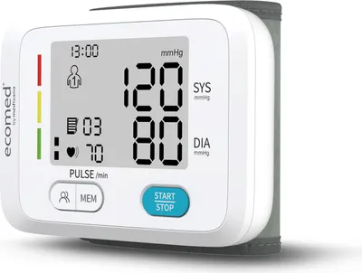 Obrázek produktu pro Tlakoměr na zápěstí Ecomed od Medisana BW-83E