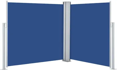 Produktbild von vidaXL Ausziehbare Seitenmarkise Blau 100 x 600 cm