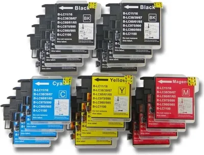 Produktbild von vhbw 20x Tintenpatronen kompatibel mit Brother MFC-355CW, MFC-295CN, MFC-295C, MFC-290C, MFC-255CW, MFC-490CN, MFC-395CW Drucker (Kompatibel)