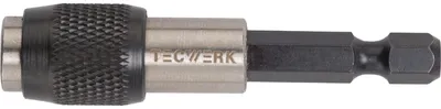 Zdjęcie produktu dla Uchwyt na końcówki 1/4 F 6,3 1/4 C 6,3 Uchwyt szybkiej wymiany, długość 60 mm