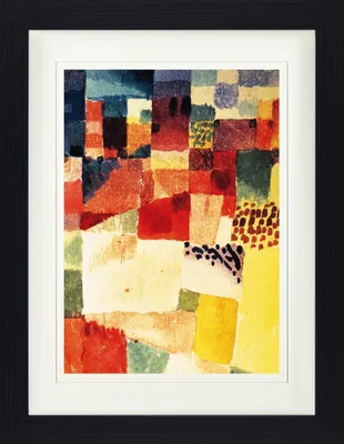 Obrázek produktu pro Paul Klee Zarámovaný obraz s elegantním paspartou | nástěnné obrazy | v rámu - motiv z Hammametu, 1914 (40 x 30 cm)