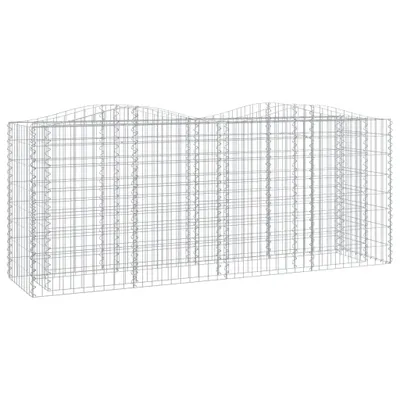 Produktbild von vidaXL Gabionen-Hochbeet mit Hochbogen 200x50x100 cm Verzinktes Eisen