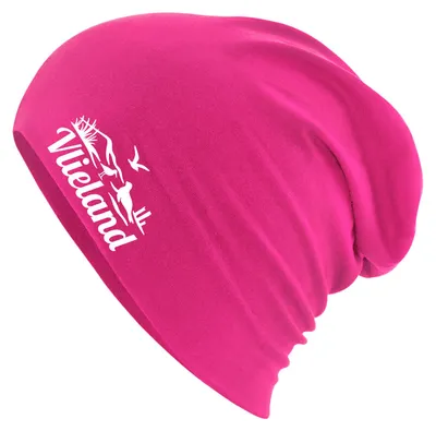 Produktbild von Huuraa Beanie Vlieland Niederlande Fuchsia One Size Baumwolle und Elasthan Mütze Geschenkidee