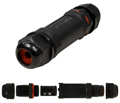 Image de Connecteur de câble McPower, LxØ 107x27mm, IP68 - résistant au lavage, 230V, 3 pôles