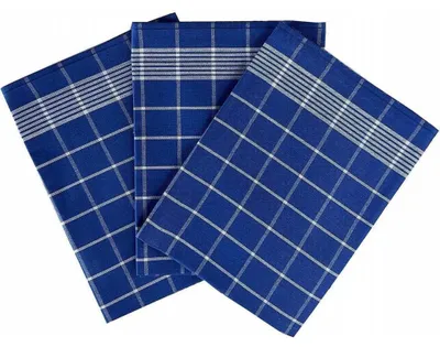 Obrázok produktu pre Uterák pozitívny egyptská bavlna 50x70 cm modrá/biela 3 ks
