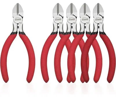 Productafbeelding van Zijkniptang 127 mm, 5-delig. Kabelkniptang voor modelbouw, sieraden maken en knutselen