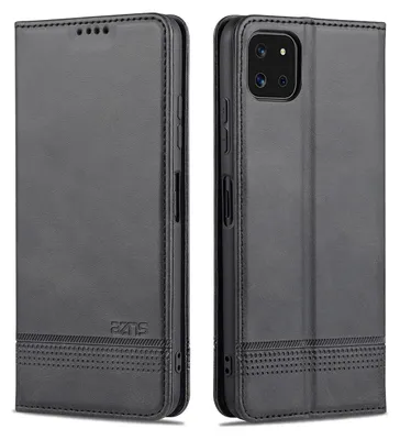 Immagine prodotto di Custodia Galaxy A22 5G, Portafoglio con chiusura magnetica e supporto, Custodia Flip in pelle per Samsung Galaxy A22 5G nero