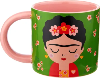 Produktbild von Sass & Belle Becher / Tasse Frida - rosa, grün - Boho Style