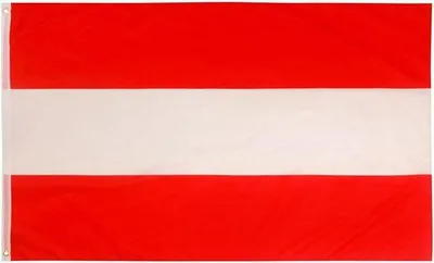Produktbild von Famanu Flagge Österreich 90x150 cm - Wetterbeständig mit Metallringen