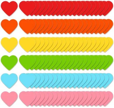 Image de Aimants adhésifs colorés, 6 couleurs, 3,8 cm, pour la maison, l'école, le bureau
