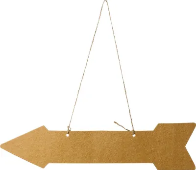 Produktbild von Richtungspfeile für die Hochzeit 5 Stück braun 42x10cm - Einheitsgröße