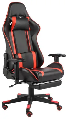 Immagine prodotto di Sedia da gaming – Sedia da corsa ergonomica con poggiapiedi e schienale regolabile
