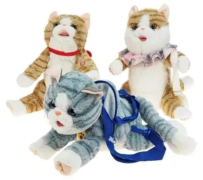 Zdjęcie produktu dla Plecak pluszowy Kot 38x18x13cm MIX - ADAR