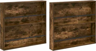 Image de Étagère à magazines 2 pcs Chêne fumé 80 x 12 x 70 cm