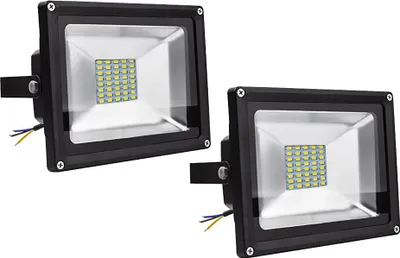 Produktbild von Greenmigo 2pcs 30W SMD LED Strahler Fluter,IP65 Flutlicht Leuchtmittel Baustrahler Scheinwerfer Warmweiß Wandstrahler Außenstahler Leuchtmittel 85-265V AC
