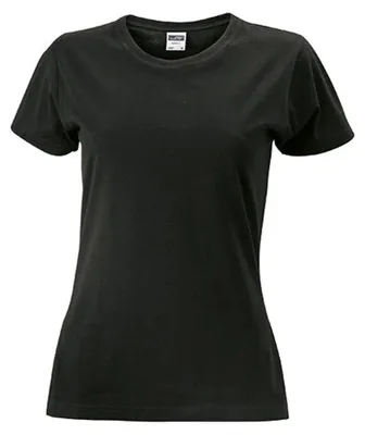 Produktbild von James and Nicholson - T-Shirt für Damen LT2368 (L) (Schwarz)