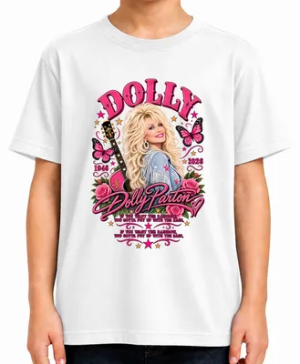 Produktbild von Dolly Parton In Loving Memory 1946 2026 Country Musik Legende RIP Kinder T-Shirt, Weiß, 152