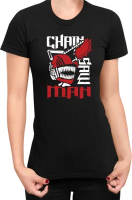 Immagine prodotto di Maglietta da donna Manga Japan Anime Comics Animation Chainsaw Anime manga Man 08, Lady L , Noir
