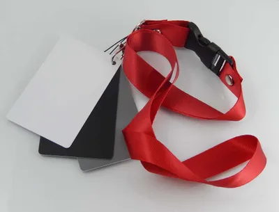 Produktbild von vhbw Weißabgleich Karte Inkl. Schlüsselband für Kamera, DSLR - 3 in 1 Graukarte (Grau, Schwarz, Weiß)