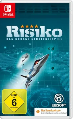 The image shows the cover art for the Nintendo Switch game 'Risiko - Das große Strategiespiel'.