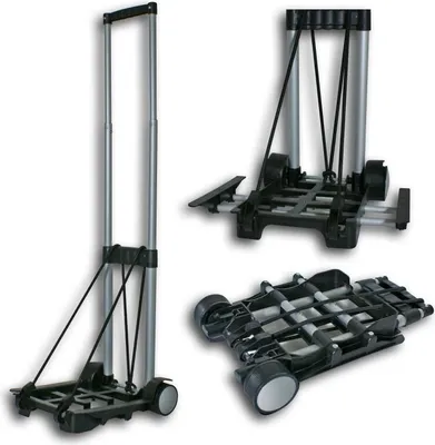 Produktbild von Alu Einkaufstrolley Koffer Trolley Gepäcktrolley Trolli Handtrolley bis 30kg Neu